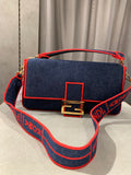 Fendi denim handbag