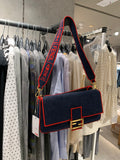 Fendi denim handbag