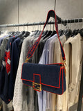 Fendi denim handbag