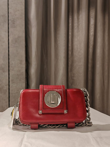DKNY clutch with Marc Jacobs chain