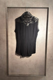 Jean - Claude Jitrois leather collar shirt