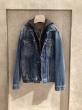 Hooded denim jacket