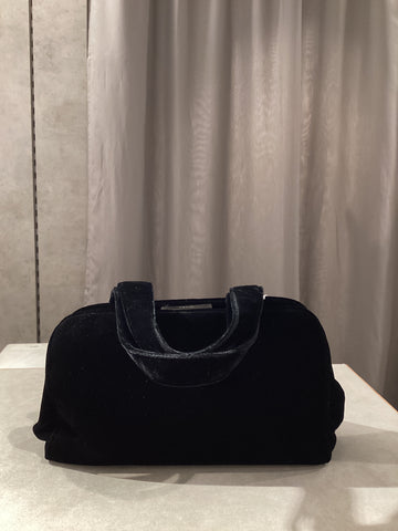 Prada black suede handbag