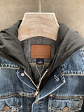 Hooded denim jacket