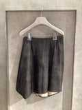 Ann Demeulemeester leather skirt