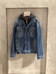 Hooded denim jacket