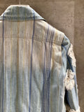 Chanel lace denim jacket