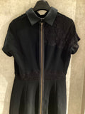 Lace zip up dress